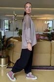 Made in Italy Tovi Mesh Panel Top Mocha /14 =